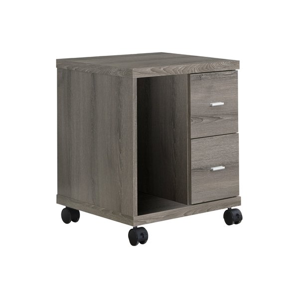 Monarch Specialties Office, File Cabinet, Printer Cart, Rolling File Cabinet, Mobile, Storage, Work, Laminate, Brown I 7056
